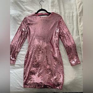 REVOLVE Pink Sequin Mini Dress